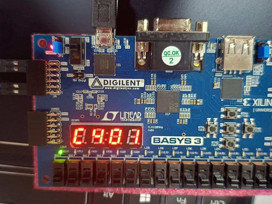 Distance Measurement Using Basys3