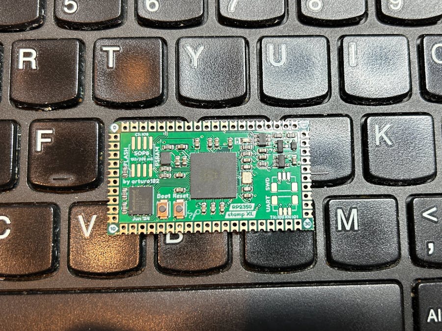 USB Laptop Keyboard Controller Solder Party RP2350 Stamp XL