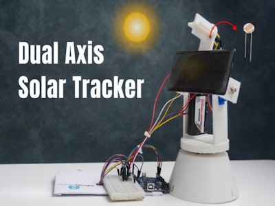 hackster.io - Dual-Axis Solar Tracker with Arduino and LDR Sensors