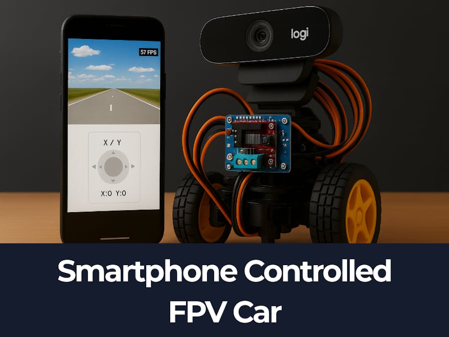 Smartphone Controlled FPV Car (No-Code)
