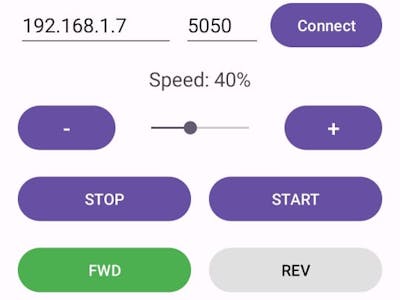 Wi-Fi DC Motor Controller using ESP8266 + Android + Python