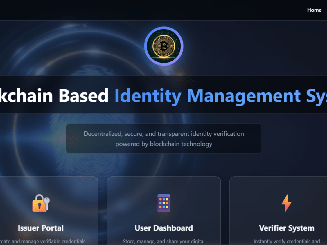 Blockchain Based Identity Management System - Hackster.io