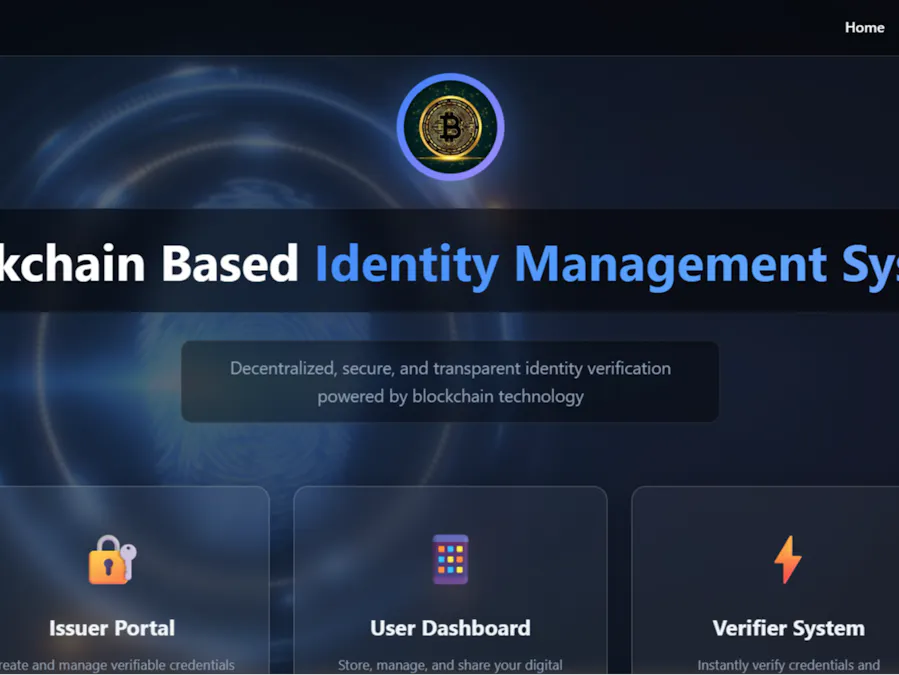 Blockchain Based Identity Management System