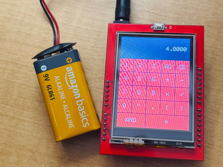 Arduino Touch Screen Calculator