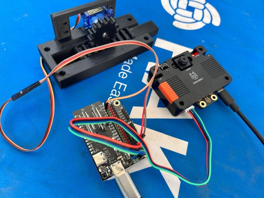AI‑Powered Automatic Gate with HuskyLens & ESP32-P4