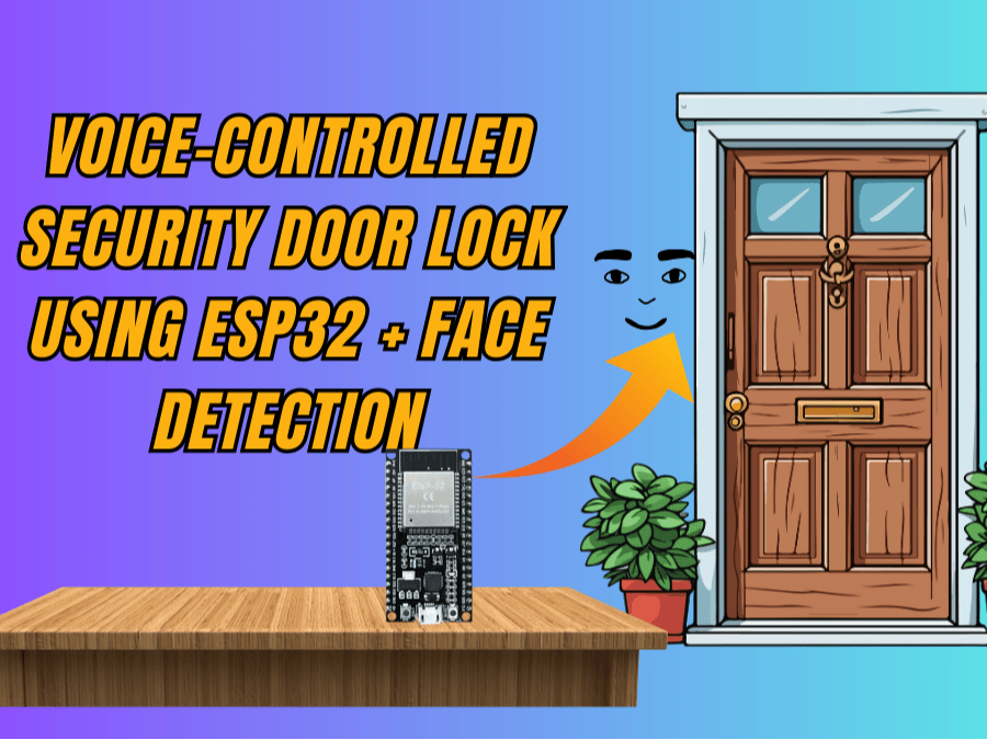 Voice-Controlled Security Door Lock using ESP32 + Face