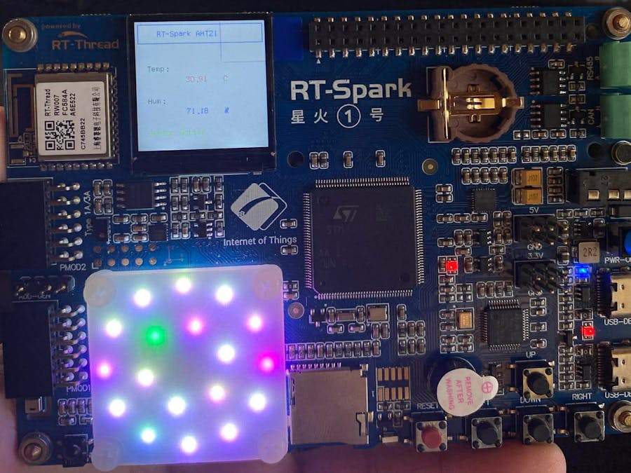 Temperature and Humidity Sensing System with STM32 RT-Spark