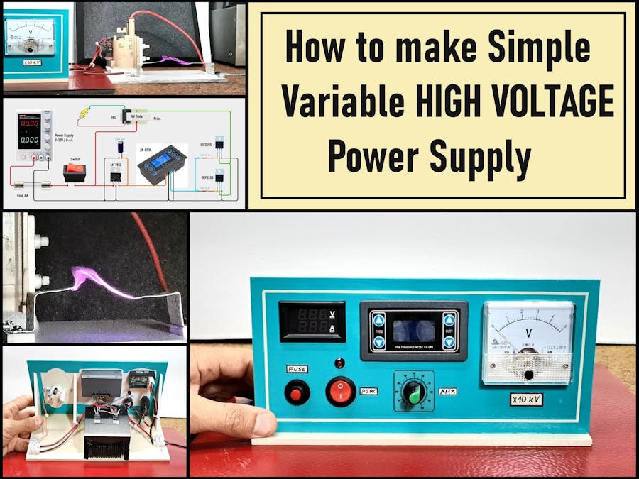 How to make simple Variable HIGH VOLTAGE Power Supply