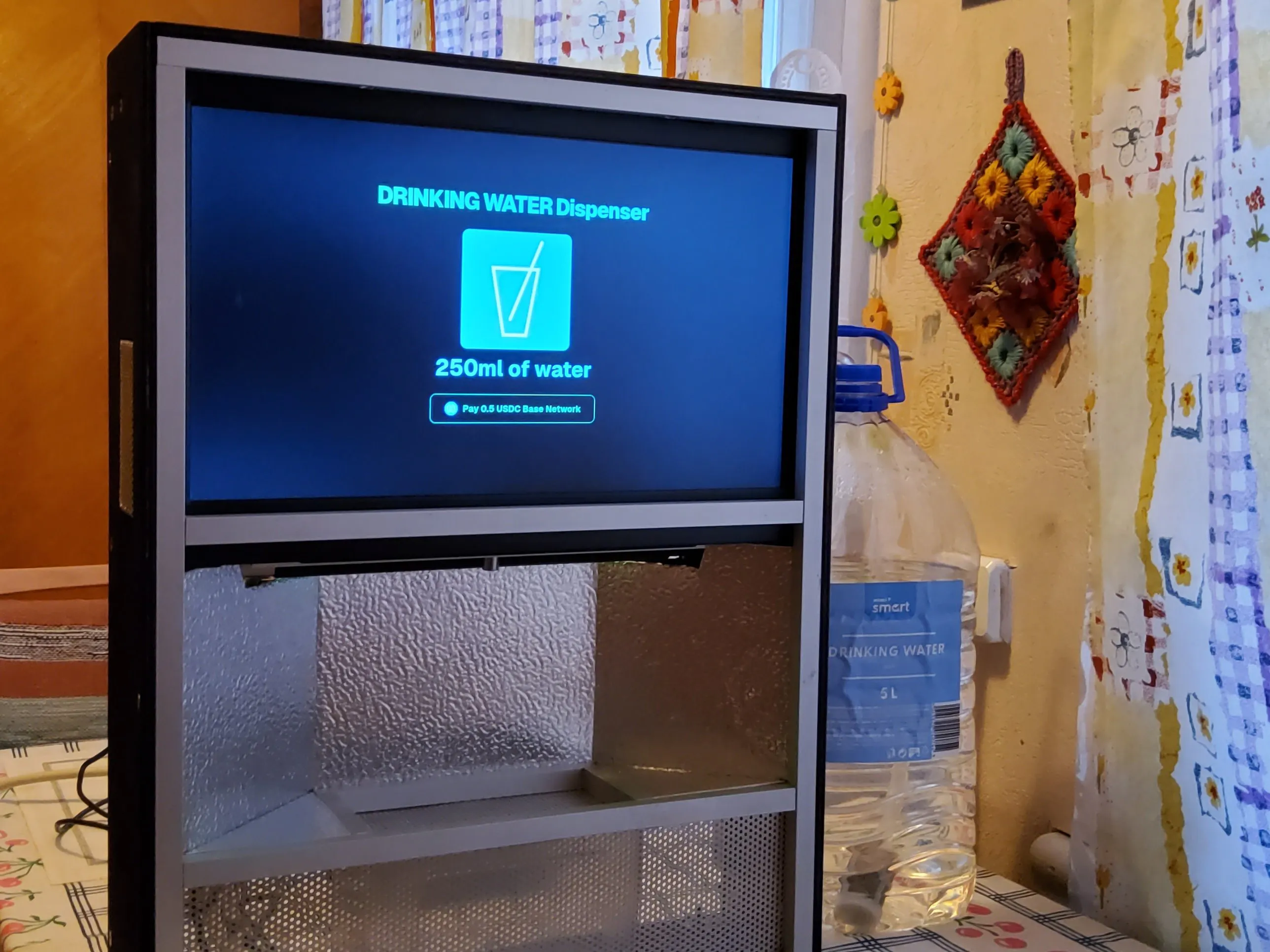 USDC payments system for drinking water vending machine - Hackster.io