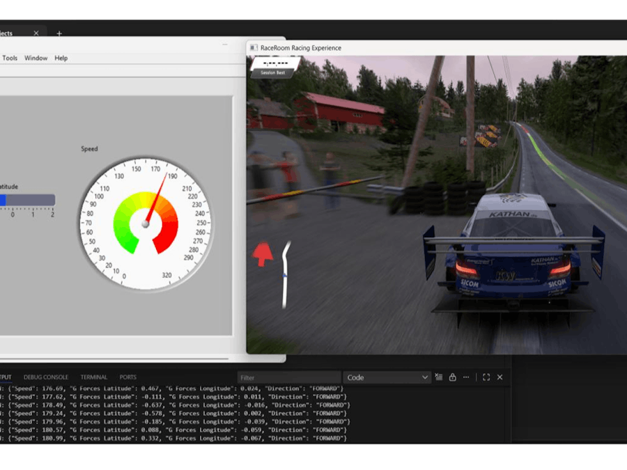 LabView RaceRoom Car Dashboard