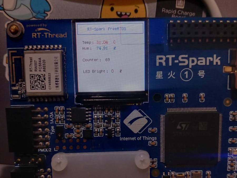 RT-Spark AHT21 Real Time Operating System using STM32