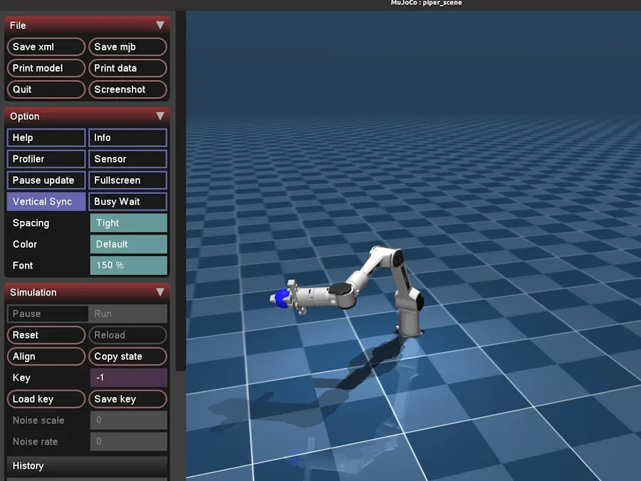 PiPER RL Demo: Reach Target