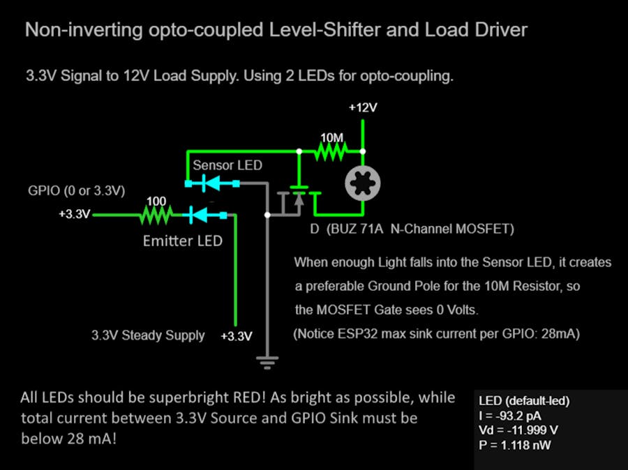 1-Dollar Opto-Coupled Logic Level-Shifter