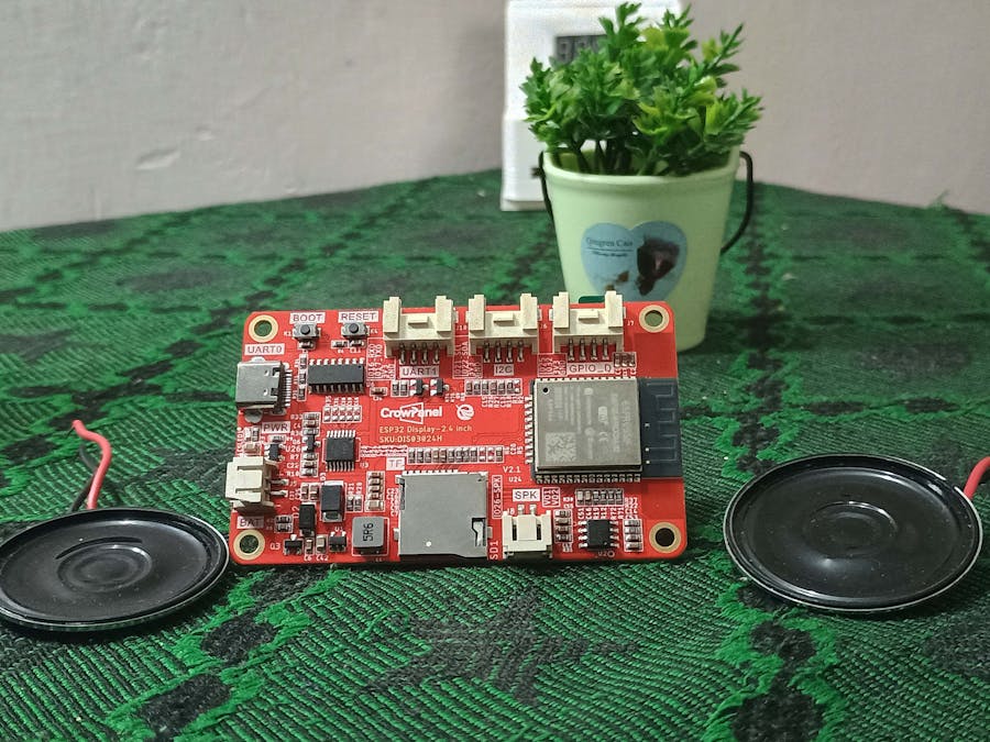 How to add sound to the crowPanel ESP32 HMI DIsplay