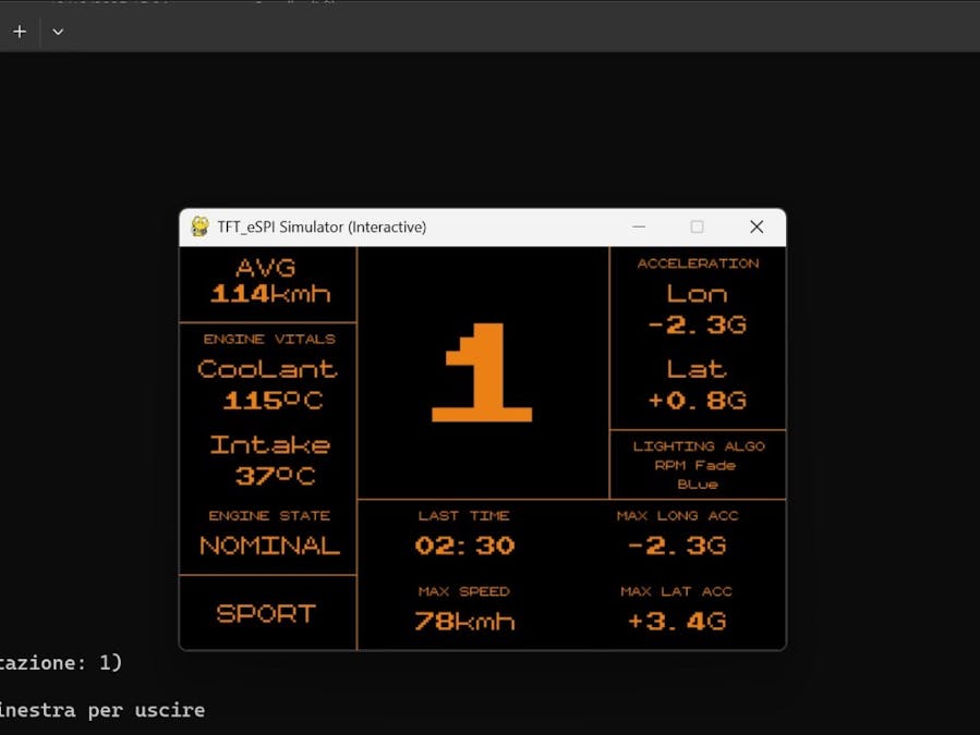 Arduino TFT Simulator for Desktop Testing
