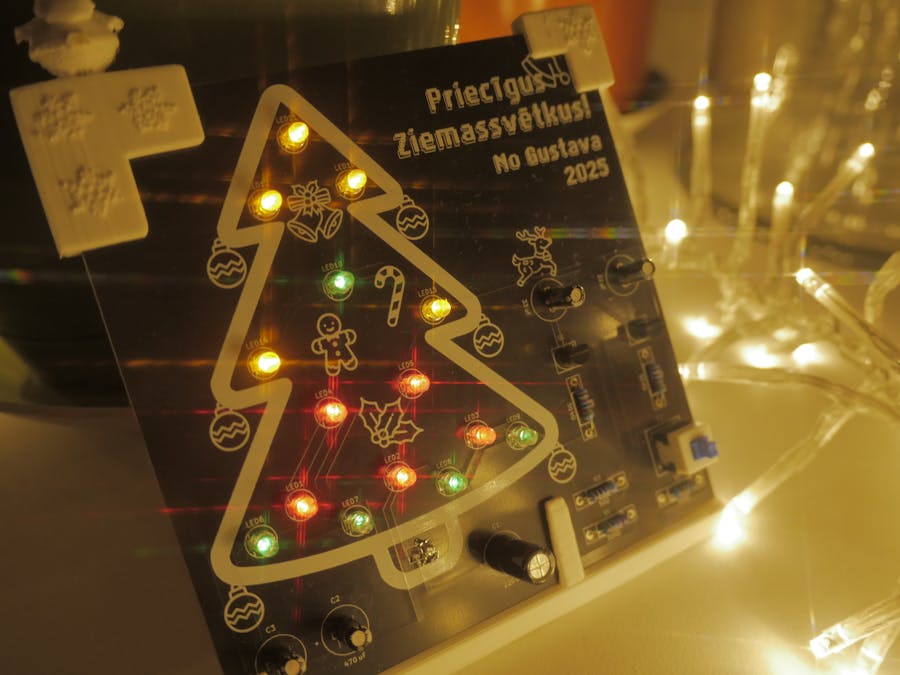 PCB Christmas Card with Light and Proximity Detection