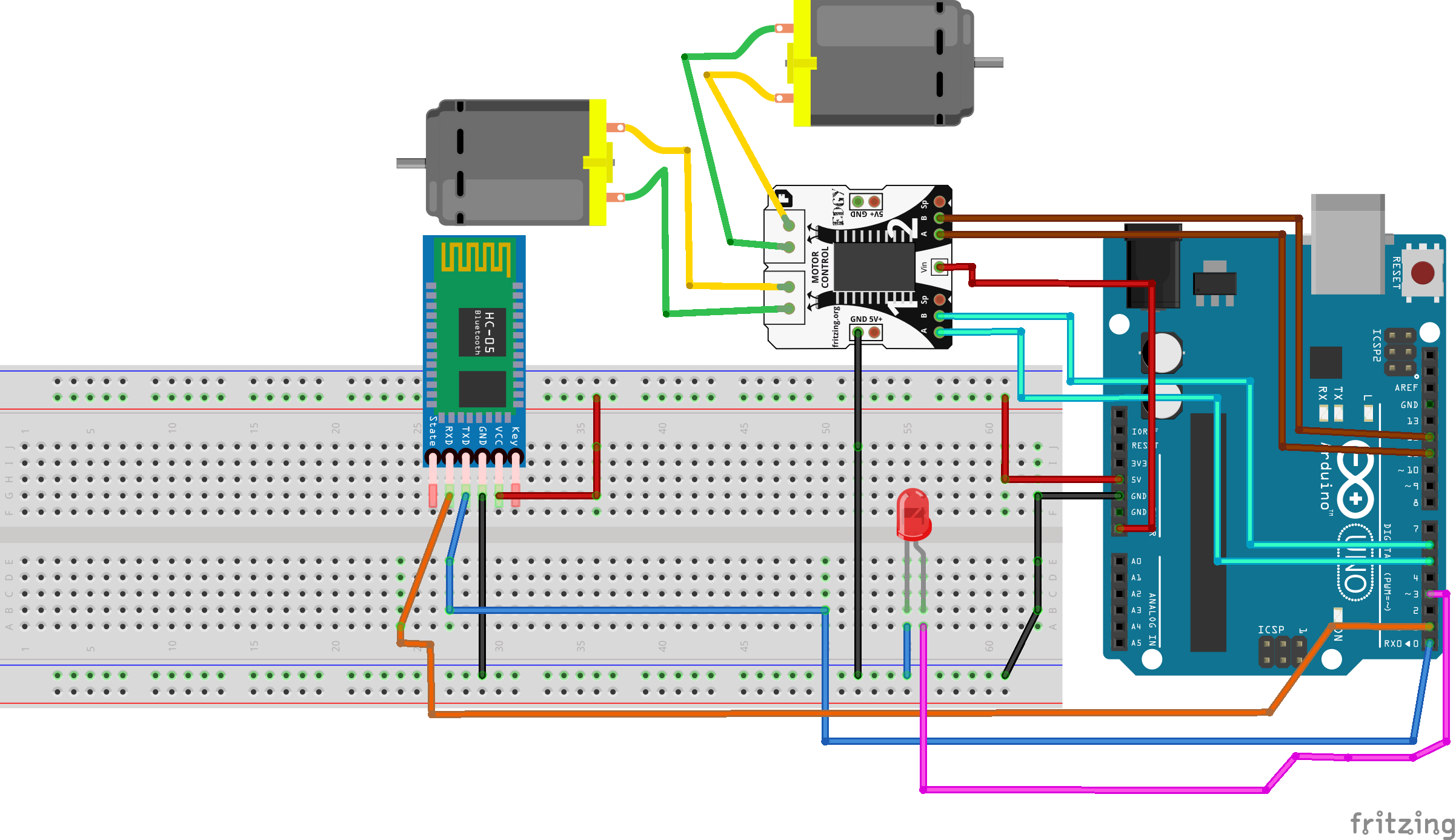 remote control car circuit diagram