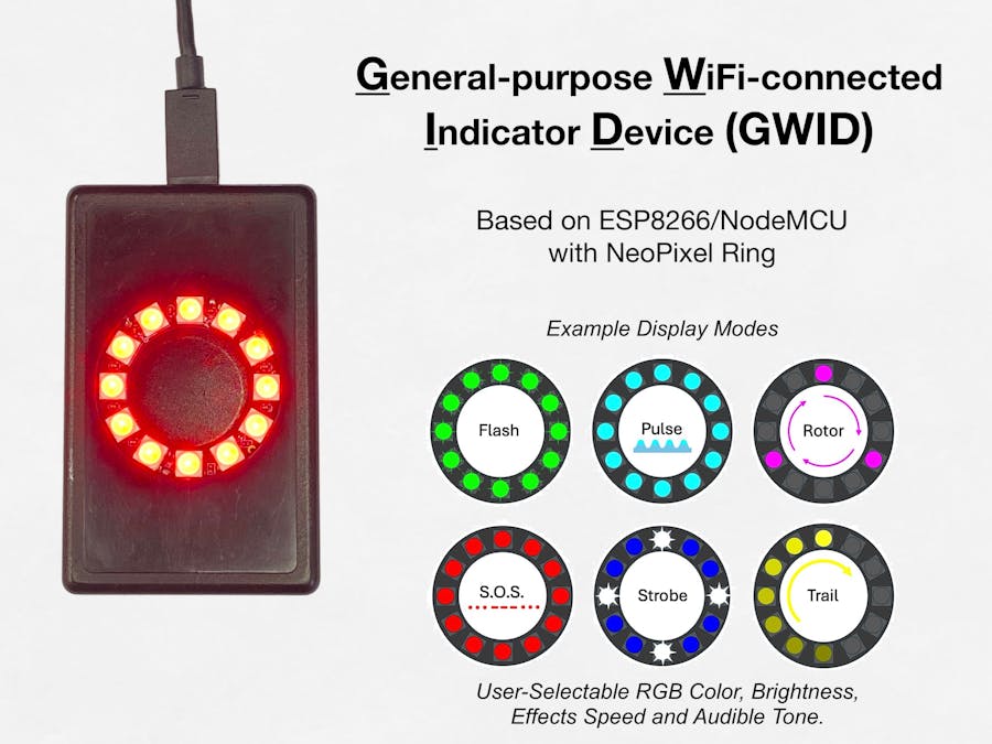 General-Purpose WiFi-connected Indicator Device (GWID)