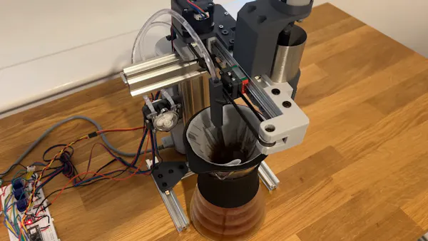 This Coffee Machine Features a Whopping Two Axes - Hackster.io