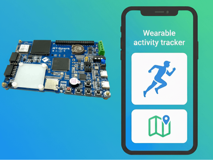 Wearable Activity Tracker Using STM32F407ZGT6 RT Spark Board