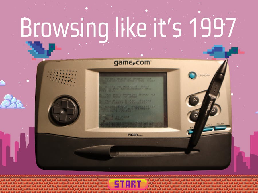 Dialup Time Machine: Getting a Tiger Game.com Online in 2026