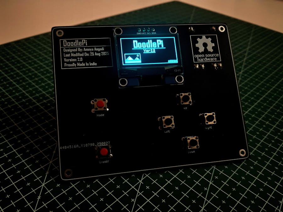 DoodlePi V2: a Raspberry Pi Pico Pixel Art Drawing Toy
