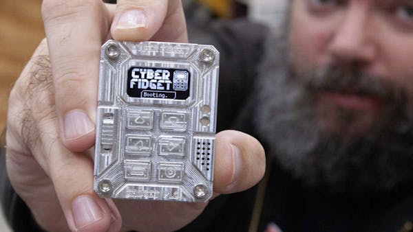 Dismo Industries' Cyber Fidget Is a Pocket-Friendly, Chunky-Metal Espressif ESP32 Fiddle Toy