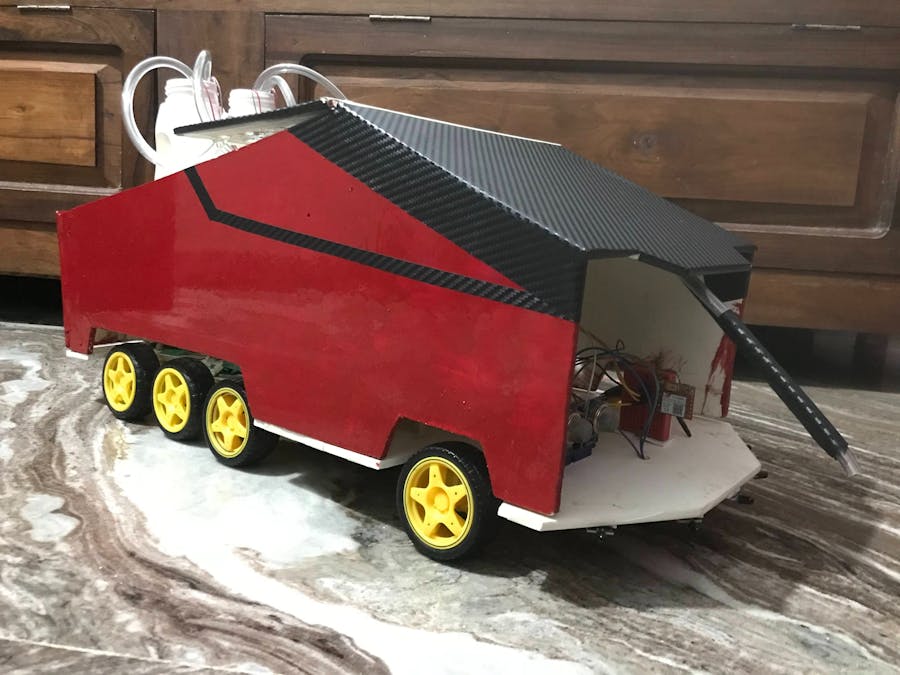 Fire fighting AI robot