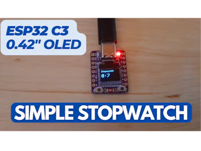 Make ESP32-C3 0.42″ OLED Stopwatch – Visual Programming - Hackster.io