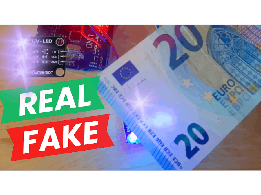 Verify Banknotes Using UV Light & IR Sensor - Arduino