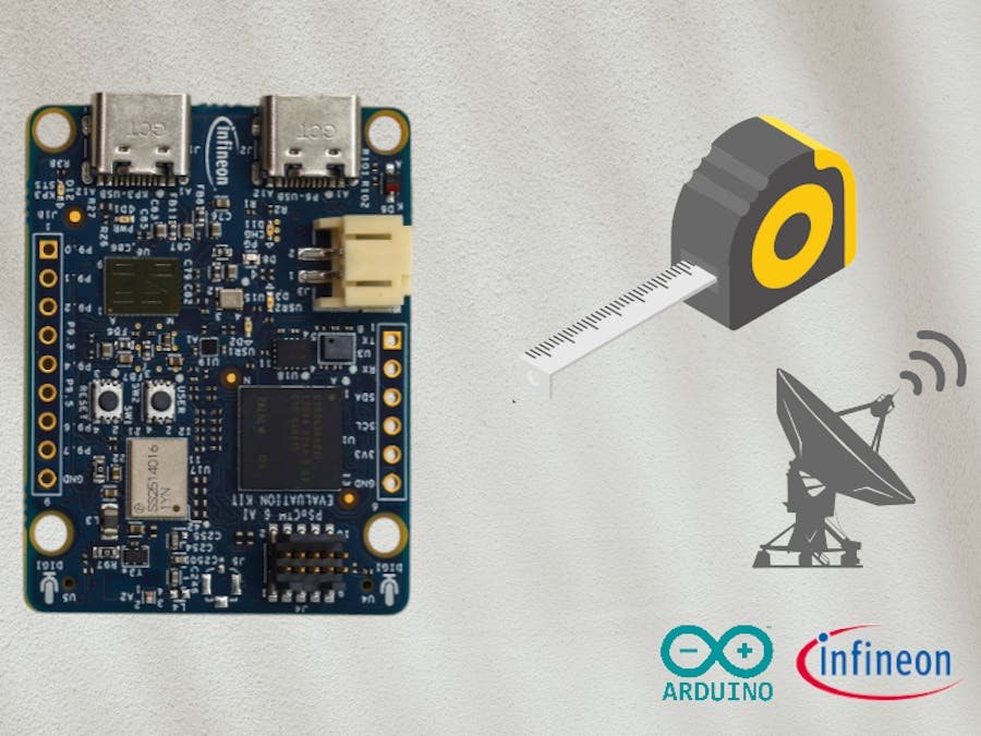 Distance Measuring using Arduino and BGT60-Radar