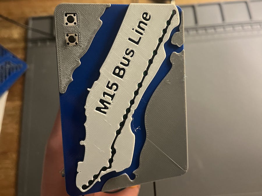 ESP32 GTFS-Based Bus Tracker for the M15 NYC Bus Line