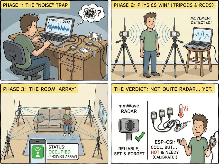 ESP-CSI: DIY WiFi Human Presence Detection