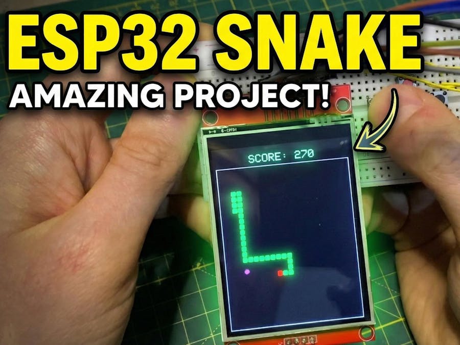 I made Snake Game w Esp32