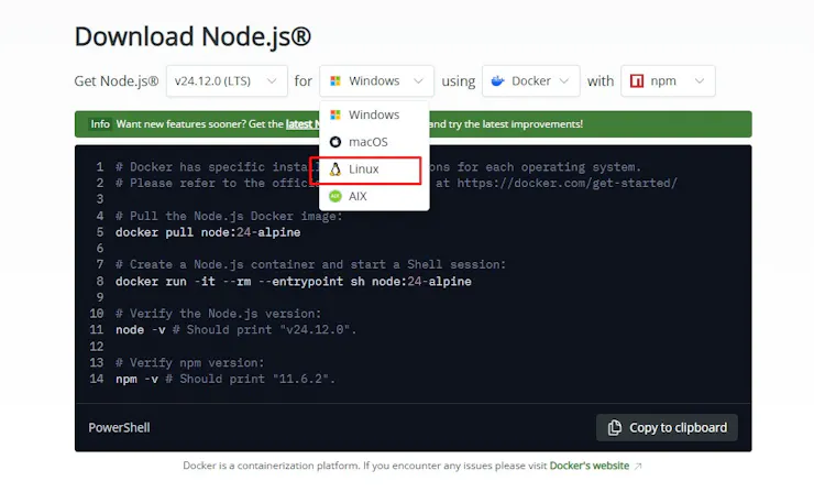 Node.js Installation
