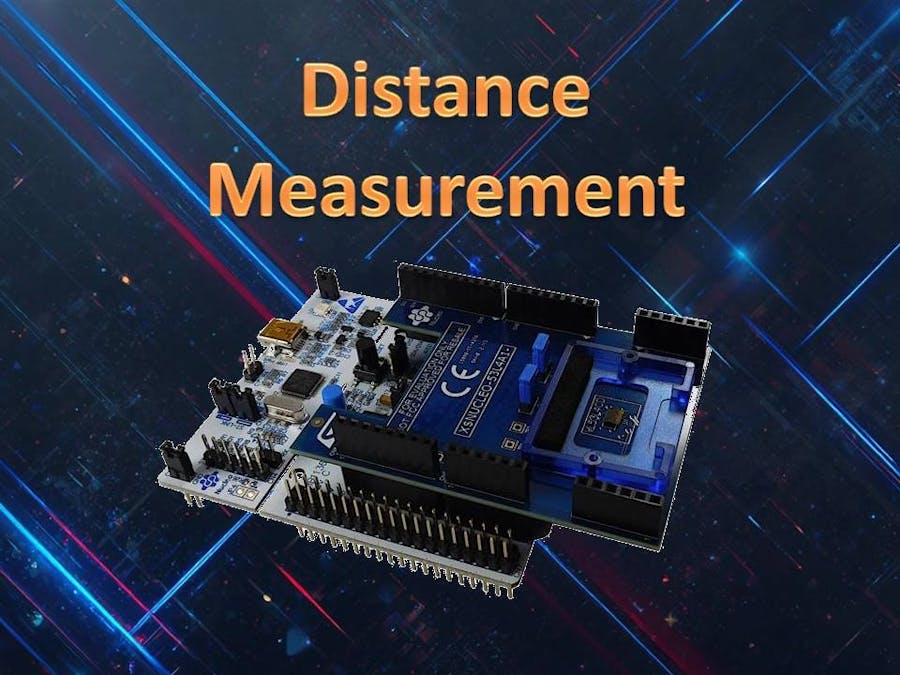 Distance measurement using STM tof sensor