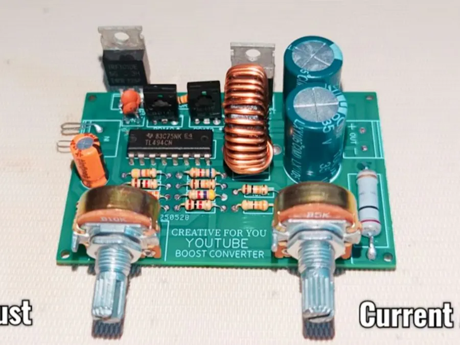 DIY High-Power Boost Converter (8-36V / 5A)