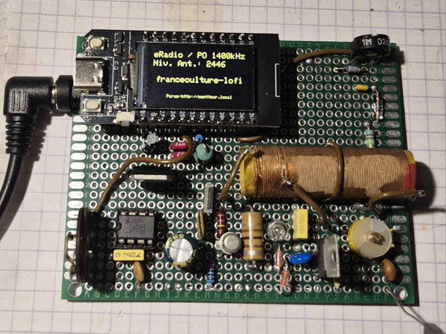 MW-AM radio transmitter with an ESP32 as web-radio