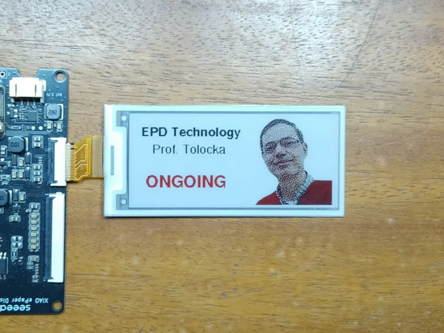 e-Paper conference room sign