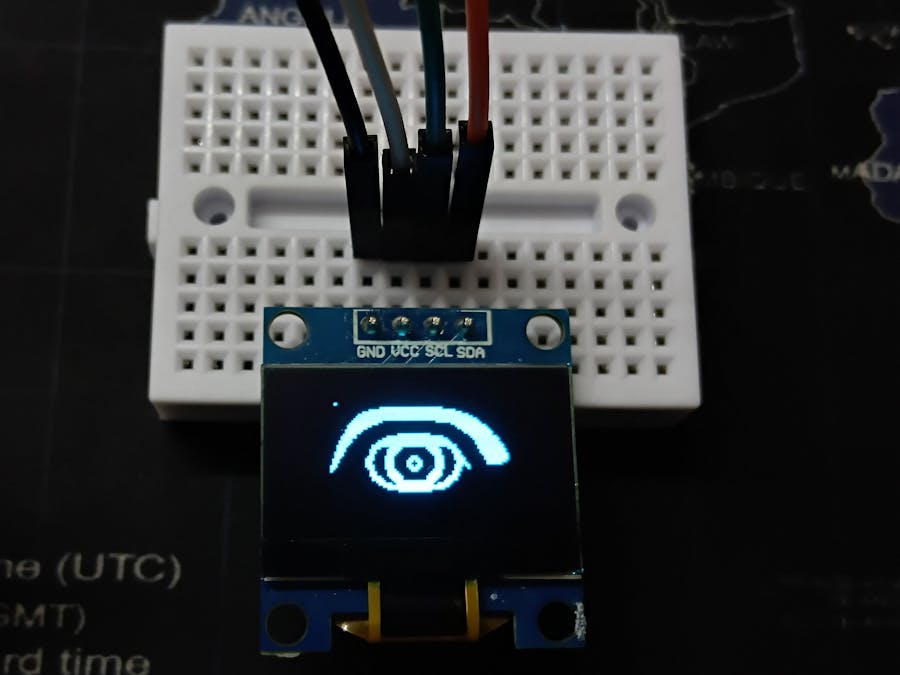 Blinking Robotic Eyes on 128×64 OLED | ESP8266
