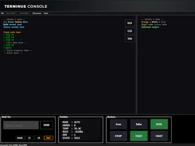 Terminus Console — Firmware-Driven Serial UI for Embedded De - Hackster.io