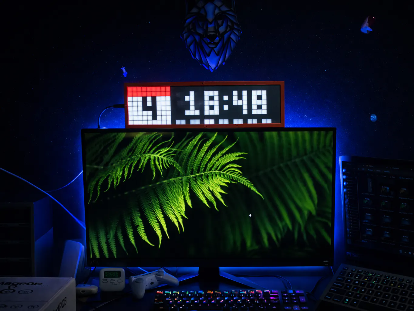 DIY 8x32 LED Matrix Smart Clock With Awtrix 3.0 - Hackster.io
