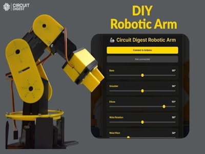 hackster.io - Build a 6-Axis Arduino Robotic Arm with Web Dashboard