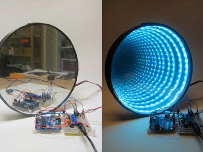 Arduino-Controlled RGB LED Infinity Mirror