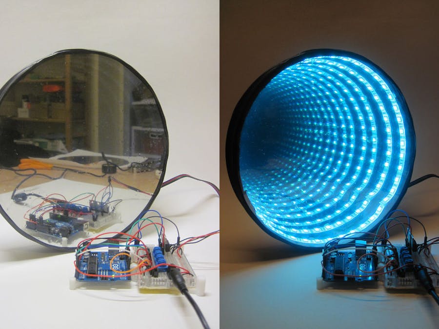 Arduino-Controlled RGB LED Infinity Mirror