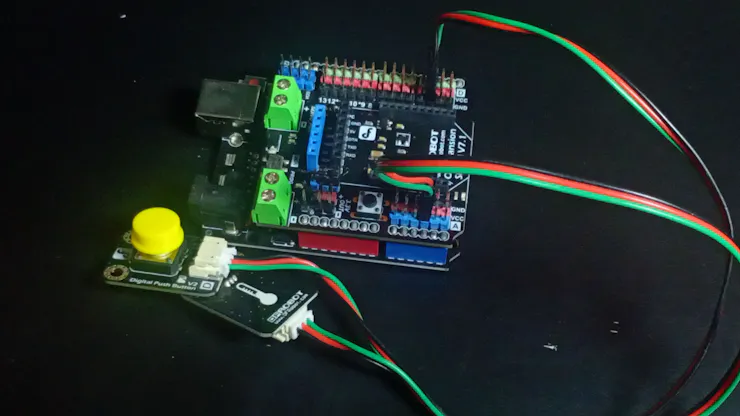 Connect the LM35 sensor to pin A3