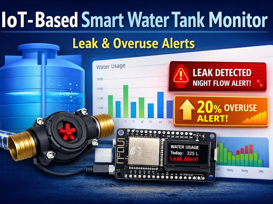 IoT-Based Smart Water Tank Monitor with Leak & Overuse Alert