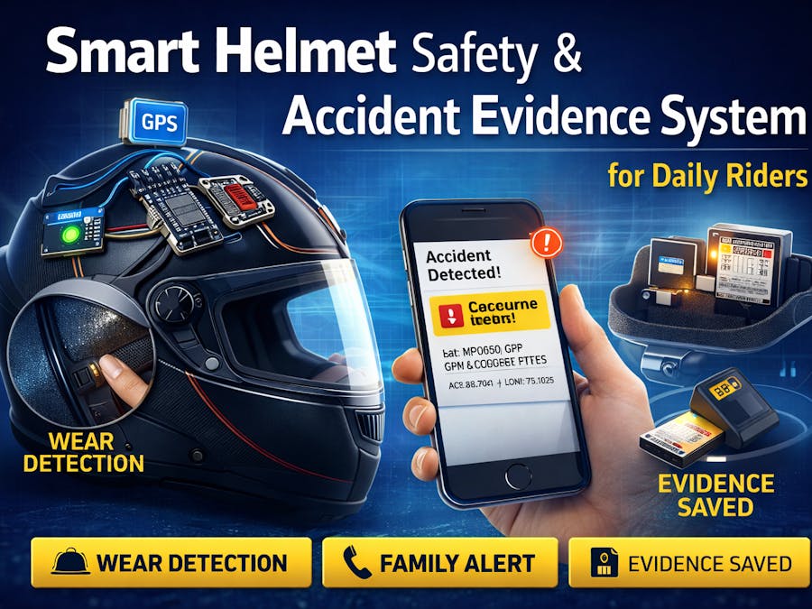 Smart Helmet Safety & Accident Evidence System