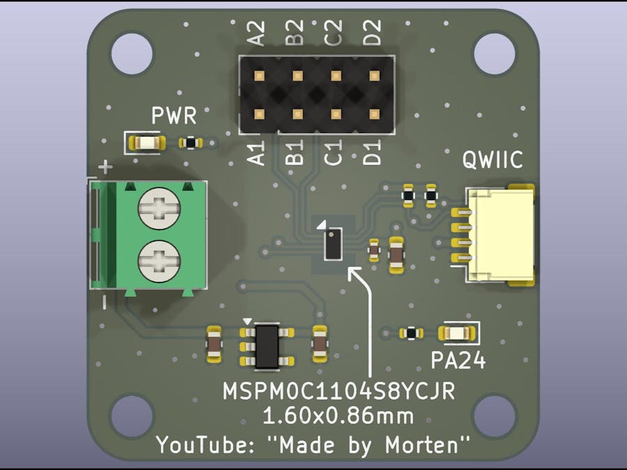 World's smallest 32-bit ARM, the Cortex M0+ MCU MSPM0C1104