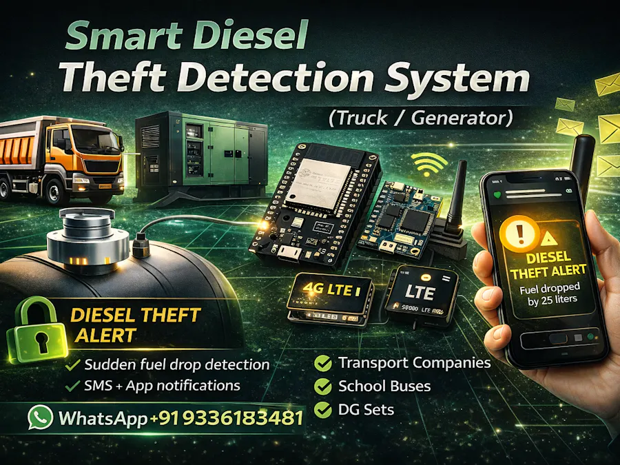 Smart Diesel Theft Detection System (Truck / Generator)